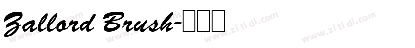 Zallord Brush字体转换